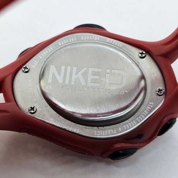 Nike Triax Swift Arcadia 2009 Unisex Digital Watch 43MM Red Bands New Battery - Picture 6 of 12